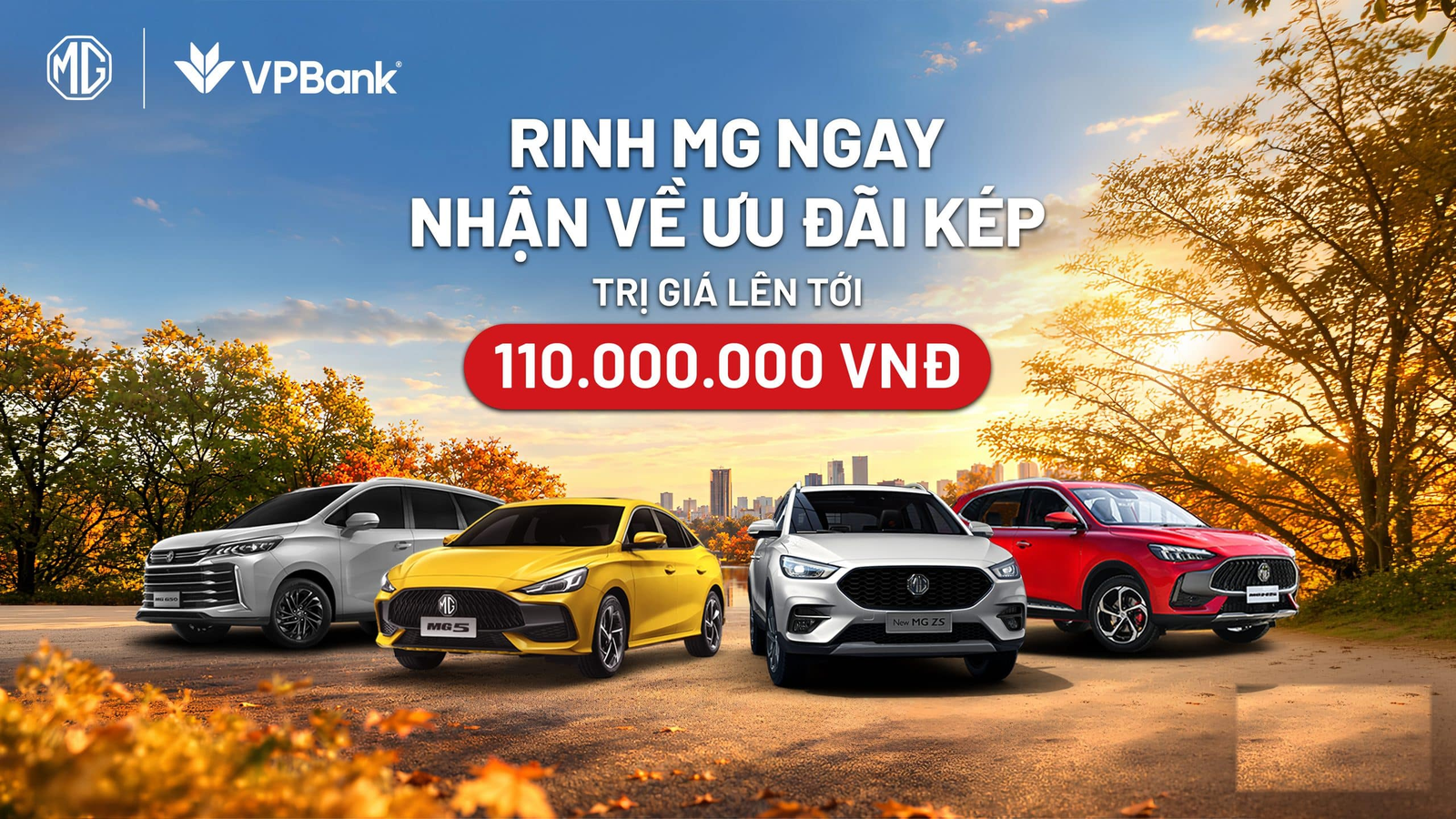 Ưu đãi MG tháng 10/2026: bảng quyền lợi của MG5, ZS, HS và G50